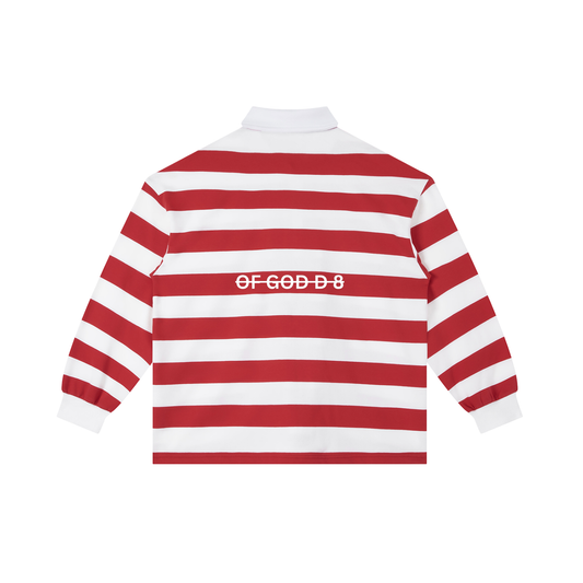 Color Block Stripe Polo Shirt